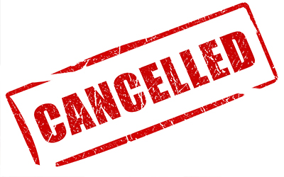 An image of the word cancelled